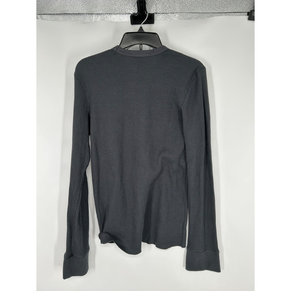 SKIMS Waffle Long Sleeve Top Womens Small Graphite Knit Cotton T Shirt Thermal - Picture 2 of 7